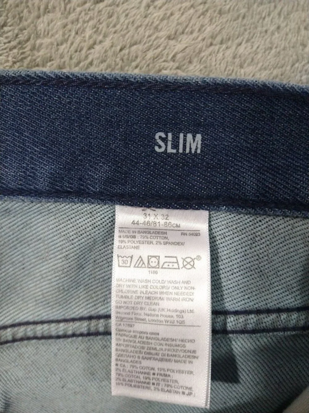 Banana Republic Jeans Mens 31x32 Blue Denim Traveler Slim Fit Stretch Low Rise